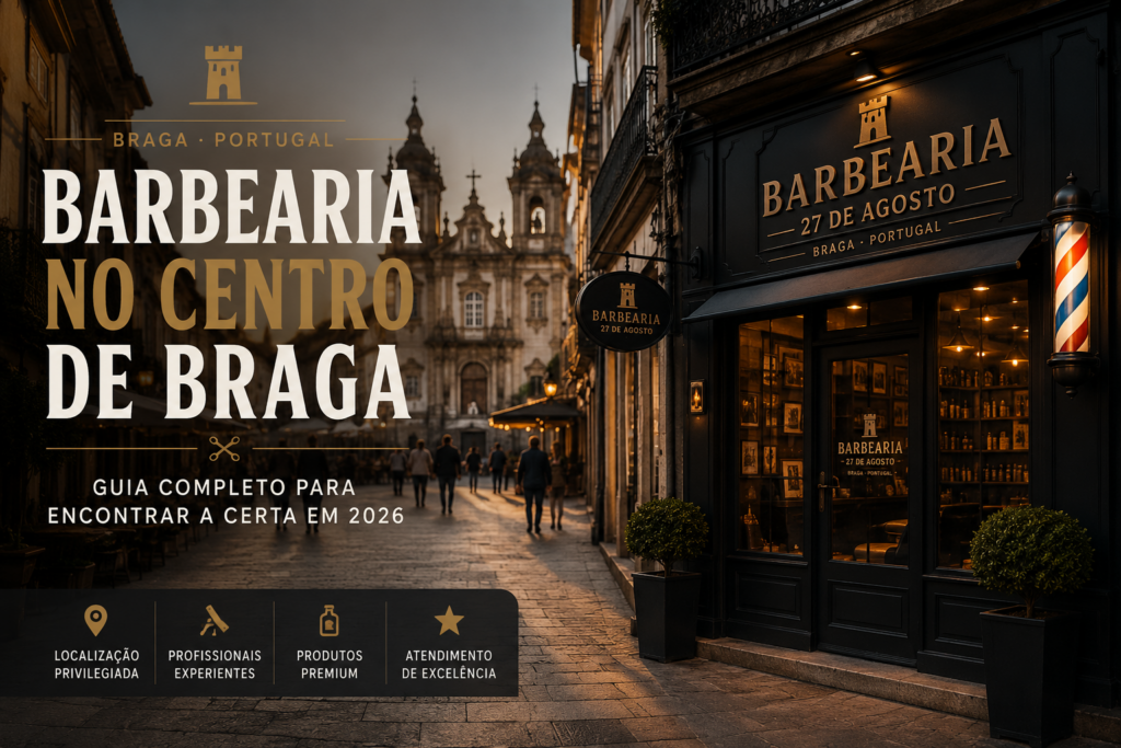barbearia no centro de Braga Barbearia 27 de Agosto São Vicente Capa