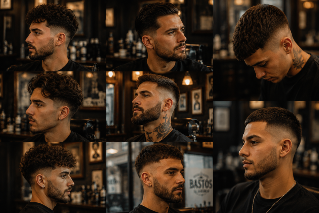 cortes masculinos mais usados em Portugal na Barbearia 27 de Agosto