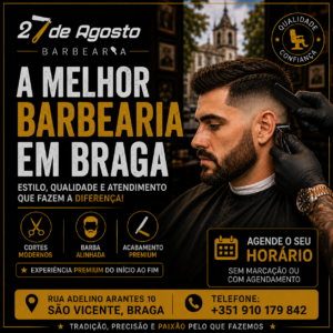barbearia perto em Braga